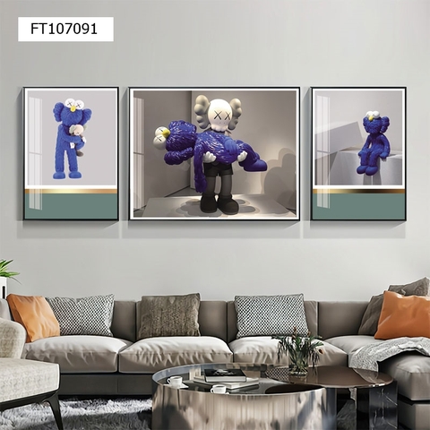 Tranh Gấu Bearbrick - KAWS | Tranh Ngọc Việt - Đắk Lắk | Tranh Ngọc Việt - Xưởng Tranh Đẹp Buôn Ma Thuột (BMT) DakLak