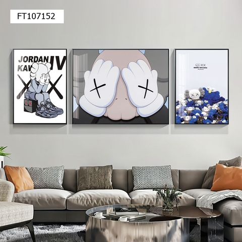 Tranh Gấu Bearbrick - KAWS | Tranh Ngọc Việt - Đắk Lắk | Tranh Ngọc Việt - Xưởng Tranh Đẹp Buôn Ma Thuột (BMT) DakLak