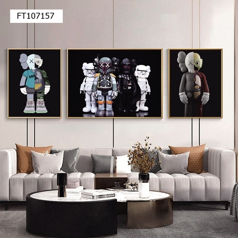 Tranh Gấu Bearbrick - KAWS | Tranh Ngọc Việt - Đắk Lắk | Tranh Ngọc Việt - Xưởng Tranh Đẹp Buôn Ma Thuột (BMT) DakLak