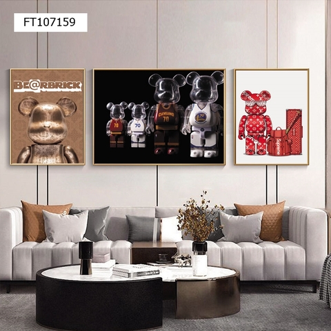 Tranh Gấu Bearbrick - KAWS | Tranh Ngọc Việt - Đắk Lắk | Tranh Ngọc Việt - Xưởng Tranh Đẹp Buôn Ma Thuột (BMT) DakLak