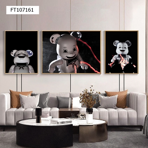 Tranh Gấu Bearbrick - KAWS | Tranh Ngọc Việt - Đắk Lắk | Tranh Ngọc Việt - Xưởng Tranh Đẹp Buôn Ma Thuột (BMT) DakLak