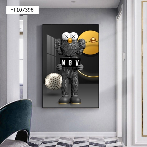 Tranh Gấu Bearbrick - KAWS | Tranh Ngọc Việt - Đắk Lắk | Tranh Ngọc Việt - Xưởng Tranh Đẹp Buôn Ma Thuột (BMT) DakLak