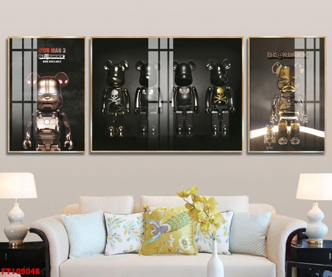 Tranh Gấu Bearbrick - KAWS | Tranh Ngọc Việt - Đắk Lắk | Tranh Ngọc Việt - Xưởng Tranh Đẹp Buôn Ma Thuột (BMT) DakLak