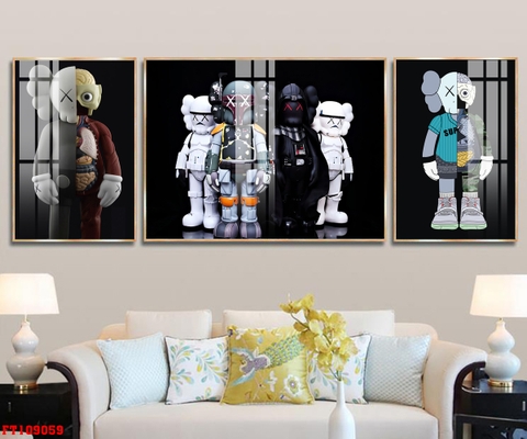 Tranh Gấu Bearbrick - KAWS | Tranh Ngọc Việt - Đắk Lắk | Tranh Ngọc Việt - Xưởng Tranh Đẹp Buôn Ma Thuột (BMT) DakLak