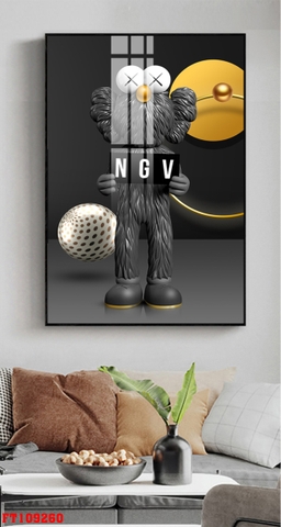 Tranh Gấu Bearbrick - KAWS | Tranh Ngọc Việt - Đắk Lắk | Tranh Ngọc Việt - Xưởng Tranh Đẹp Buôn Ma Thuột (BMT) DakLak