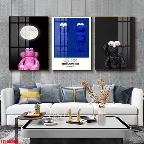 Tranh Gấu Bearbrick - KAWS | Tranh Ngọc Việt - Đắk Lắk | Tranh Ngọc Việt - Xưởng Tranh Đẹp Buôn Ma Thuột (BMT) DakLak