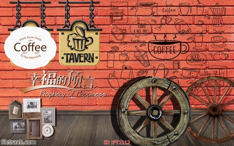 Tranh Dán Tường Quán Cà Phê | Tranh Ngọc Việt - Đắk Lắk | Tranh Ngọc Việt - Xưởng Tranh Đẹp Buôn Ma Thuột (BMT) DakLak