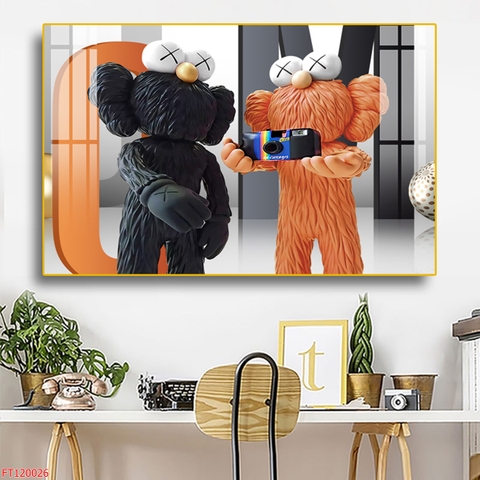 Tranh Gấu Bearbrick - KAWS | Tranh Ngọc Việt - Đắk Lắk | Tranh Ngọc Việt - Xưởng Tranh Đẹp Buôn Ma Thuột (BMT) DakLak