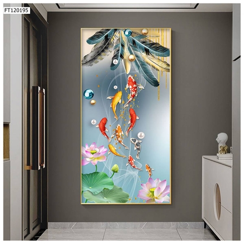 Tranh Cửu Ngư Quần Hội | Tranh Ngọc Việt - Đắk Lắk | Tranh Ngọc Việt - Xưởng Tranh Đẹp Buôn Ma Thuột (BMT) DakLak