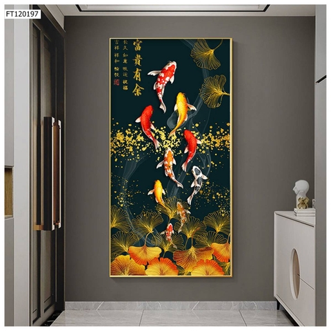 Tranh Cửu Ngư Quần Hội | Tranh Ngọc Việt - Đắk Lắk | Tranh Ngọc Việt - Xưởng Tranh Đẹp Buôn Ma Thuột (BMT) DakLak