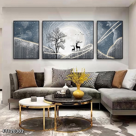 Tranh Hươu Tài Lộc | Tranh Ngọc Việt - Đắk Lắk | Tranh Ngọc Việt - Xưởng Tranh Đẹp Buôn Ma Thuột (BMT) DakLak