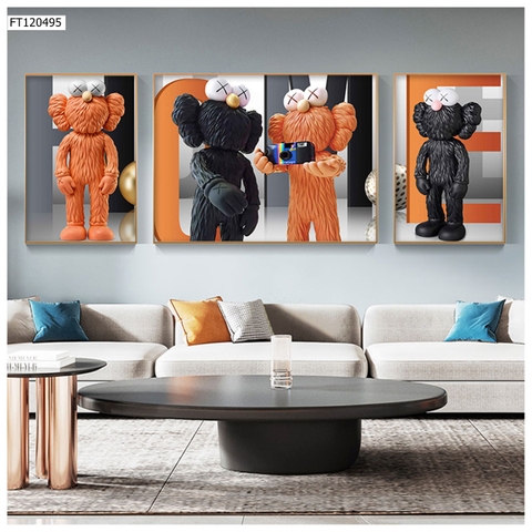 Tranh Gấu Bearbrick - KAWS | Tranh Ngọc Việt - Đắk Lắk | Tranh Ngọc Việt - Xưởng Tranh Đẹp Buôn Ma Thuột (BMT) DakLak