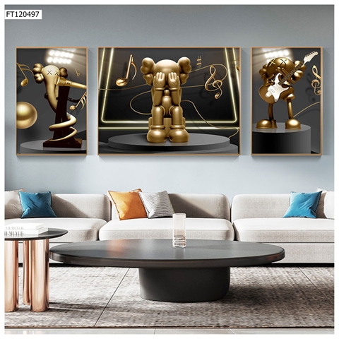 Tranh Gấu Bearbrick - KAWS | Tranh Ngọc Việt - Đắk Lắk | Tranh Ngọc Việt - Xưởng Tranh Đẹp Buôn Ma Thuột (BMT) DakLak