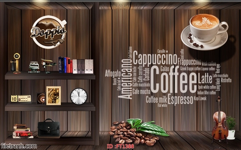 Tranh Dán Tường Quán Cà Phê | Tranh Ngọc Việt - Đắk Lắk | Tranh Ngọc Việt - Xưởng Tranh Đẹp Buôn Ma Thuột (BMT) DakLak