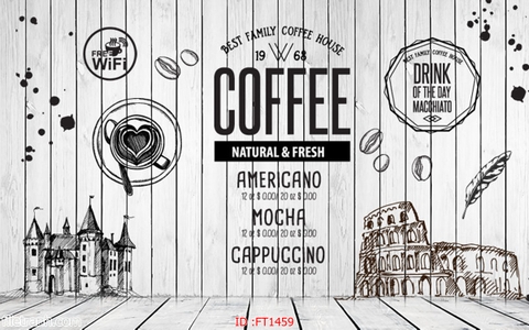 Tranh Dán Tường Quán Cà Phê | Tranh Ngọc Việt - Đắk Lắk | Tranh Ngọc Việt - Xưởng Tranh Đẹp Buôn Ma Thuột (BMT) DakLak