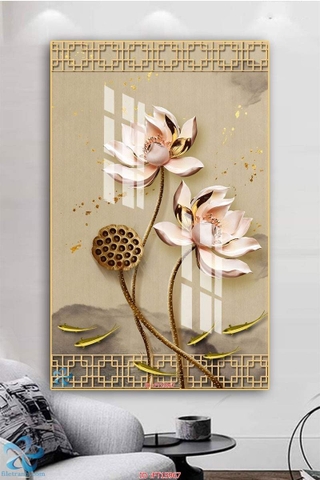 Tranh Hoa Sen Đẹp | Tranh Ngọc Việt - Đắk Lắk | Tranh Ngọc Việt - Xưởng Tranh Đẹp Buôn Ma Thuột (BMT) DakLak