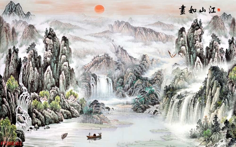 Tranh Thủy Mặc Trung Hoa | Tranh Ngọc Việt - Đắk Lắk | Tranh Ngọc Việt - Xưởng Tranh Đẹp Buôn Ma Thuột (BMT) DakLak