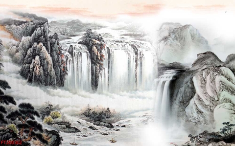 Tranh Thủy Mặc Trung Hoa | Tranh Ngọc Việt - Đắk Lắk | Tranh Ngọc Việt - Xưởng Tranh Đẹp Buôn Ma Thuột (BMT) DakLak