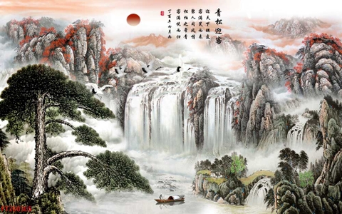 Tranh Thủy Mặc Trung Hoa | Tranh Ngọc Việt - Đắk Lắk | Tranh Ngọc Việt - Xưởng Tranh Đẹp Buôn Ma Thuột (BMT) DakLak