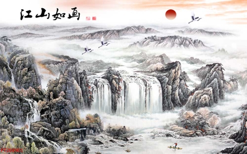 Tranh Thủy Mặc Trung Hoa | Tranh Ngọc Việt - Đắk Lắk | Tranh Ngọc Việt - Xưởng Tranh Đẹp Buôn Ma Thuột (BMT) DakLak