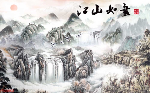 Tranh Thủy Mặc Trung Hoa | Tranh Ngọc Việt - Đắk Lắk | Tranh Ngọc Việt - Xưởng Tranh Đẹp Buôn Ma Thuột (BMT) DakLak