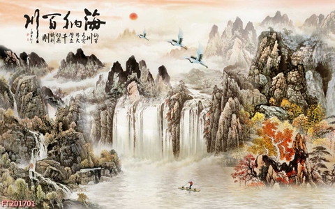 Tranh Thủy Mặc Trung Hoa | Tranh Ngọc Việt - Đắk Lắk | Tranh Ngọc Việt - Xưởng Tranh Đẹp Buôn Ma Thuột (BMT) DakLak