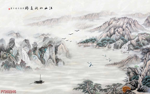 Tranh Thủy Mặc Trung Hoa | Tranh Ngọc Việt - Đắk Lắk | Tranh Ngọc Việt - Xưởng Tranh Đẹp Buôn Ma Thuột (BMT) DakLak