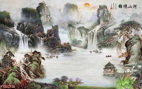 Tranh Thủy Mặc Trung Hoa | Tranh Ngọc Việt - Đắk Lắk | Tranh Ngọc Việt - Xưởng Tranh Đẹp Buôn Ma Thuột (BMT) DakLak