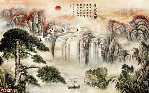 Tranh Thủy Mặc Trung Hoa | Tranh Ngọc Việt - Đắk Lắk | Tranh Ngọc Việt - Xưởng Tranh Đẹp Buôn Ma Thuột (BMT) DakLak