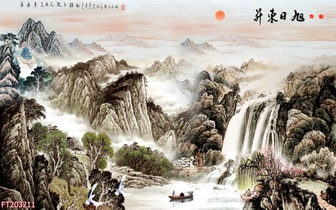 Tranh Thủy Mặc Trung Hoa | Tranh Ngọc Việt - Đắk Lắk | Tranh Ngọc Việt - Xưởng Tranh Đẹp Buôn Ma Thuột (BMT) DakLak