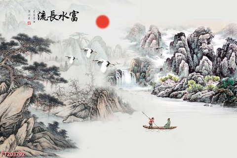 Tranh Thủy Mặc Trung Hoa | Tranh Ngọc Việt - Đắk Lắk | Tranh Ngọc Việt - Xưởng Tranh Đẹp Buôn Ma Thuột (BMT) DakLak