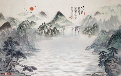 Tranh Thủy Mặc Trung Hoa | Tranh Ngọc Việt - Đắk Lắk | Tranh Ngọc Việt - Xưởng Tranh Đẹp Buôn Ma Thuột (BMT) DakLak