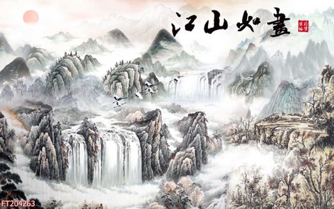 Tranh Thủy Mặc Trung Hoa | Tranh Ngọc Việt - Đắk Lắk | Tranh Ngọc Việt - Xưởng Tranh Đẹp Buôn Ma Thuột (BMT) DakLak