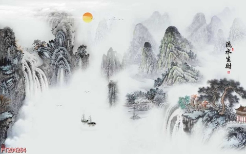 Tranh Thủy Mặc Trung Hoa | Tranh Ngọc Việt - Đắk Lắk | Tranh Ngọc Việt - Xưởng Tranh Đẹp Buôn Ma Thuột (BMT) DakLak