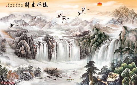 Tranh Thủy Mặc Trung Hoa | Tranh Ngọc Việt - Đắk Lắk | Tranh Ngọc Việt - Xưởng Tranh Đẹp Buôn Ma Thuột (BMT) DakLak