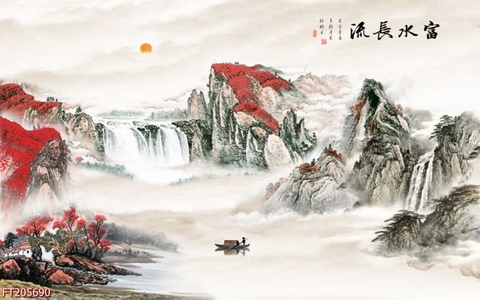 Tranh Thủy Mặc Trung Hoa | Tranh Ngọc Việt - Đắk Lắk | Tranh Ngọc Việt - Xưởng Tranh Đẹp Buôn Ma Thuột (BMT) DakLak