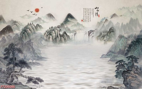 Tranh Thủy Mặc Trung Hoa | Tranh Ngọc Việt - Đắk Lắk | Tranh Ngọc Việt - Xưởng Tranh Đẹp Buôn Ma Thuột (BMT) DakLak