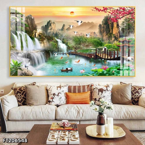 Tranh Sơn Thủy Ngang | Tranh Ngọc Việt - Đắk Lắk | Tranh Ngọc Việt - Xưởng Tranh Đẹp Buôn Ma Thuột (BMT) DakLak