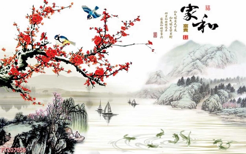 Tranh Thủy Mặc Trung Hoa | Tranh Ngọc Việt - Đắk Lắk | Tranh Ngọc Việt - Xưởng Tranh Đẹp Buôn Ma Thuột (BMT) DakLak