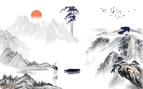 Tranh Thủy Mặc Trung Hoa | Tranh Ngọc Việt - Đắk Lắk | Tranh Ngọc Việt - Xưởng Tranh Đẹp Buôn Ma Thuột (BMT) DakLak