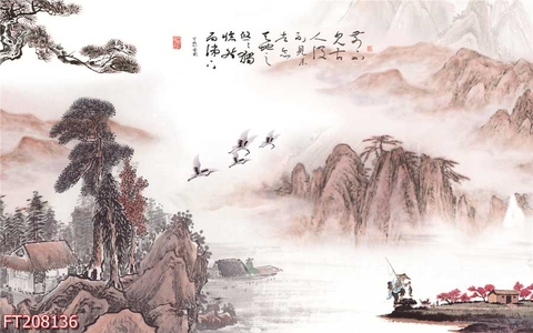 Tranh Thủy Mặc Trung Hoa | Tranh Ngọc Việt - Đắk Lắk | Tranh Ngọc Việt - Xưởng Tranh Đẹp Buôn Ma Thuột (BMT) DakLak