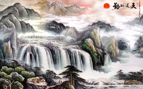 Tranh Thủy Mặc Trung Hoa | Tranh Ngọc Việt - Đắk Lắk | Tranh Ngọc Việt - Xưởng Tranh Đẹp Buôn Ma Thuột (BMT) DakLak