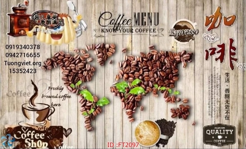 Tranh Dán Tường Quán Cà Phê | Tranh Ngọc Việt - Đắk Lắk | Tranh Ngọc Việt - Xưởng Tranh Đẹp Buôn Ma Thuột (BMT) DakLak