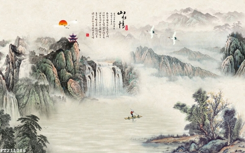 Tranh Thủy Mặc Trung Hoa | Tranh Ngọc Việt - Đắk Lắk | Tranh Ngọc Việt - Xưởng Tranh Đẹp Buôn Ma Thuột (BMT) DakLak