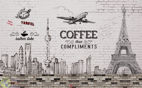 Tranh Dán Tường Quán Cà Phê | Tranh Ngọc Việt - Đắk Lắk | Tranh Ngọc Việt - Xưởng Tranh Đẹp Buôn Ma Thuột (BMT) DakLak