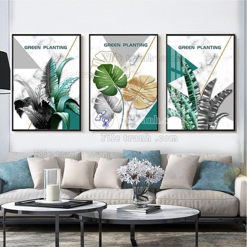 Tranh Lá Cây Nhiệt Đới | Tranh Ngọc Việt - Đắk Lắk | Tranh Ngọc Việt - Xưởng Tranh Đẹp Buôn Ma Thuột (BMT) DakLak