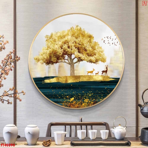 Tranh Hươu Tài Lộc | Tranh Ngọc Việt - Đắk Lắk | Tranh Ngọc Việt - Xưởng Tranh Đẹp Buôn Ma Thuột (BMT) DakLak