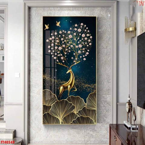 Tranh Hươu Tài Lộc | Tranh Ngọc Việt - Đắk Lắk | Tranh Ngọc Việt - Xưởng Tranh Đẹp Buôn Ma Thuột (BMT) DakLak