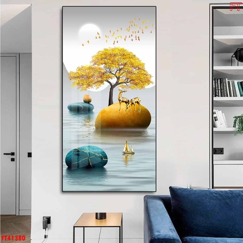 Tranh Hươu Tài Lộc | Tranh Ngọc Việt - Đắk Lắk | Tranh Ngọc Việt - Xưởng Tranh Đẹp Buôn Ma Thuột (BMT) DakLak