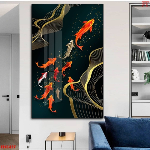 Tranh Cửu Ngư Quần Hội | Tranh Ngọc Việt - Đắk Lắk | Tranh Ngọc Việt - Xưởng Tranh Đẹp Buôn Ma Thuột (BMT) DakLak